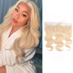 Picture of 13x4 closure 613 blond body wave 10a grade