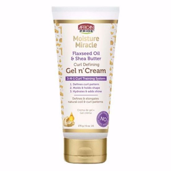 Picture of African Pride Gel e Crema Di Olio Di Semi Di Lino E Burro Di Karitè 170g