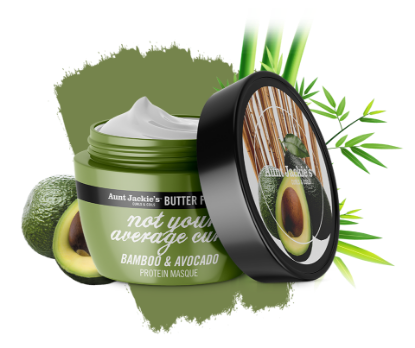 Show details for Aunt Jackie's NOT YOUR AVERAGE CURL – Bamboo & Avocado Protein Masque 8oz Picture of Aunt Jackie's NOT YOUR AVERAGE CURL – Bamboo & Avocado Protein Masque 8oz