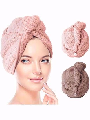 Show details for Microfiber turban towel Picture of Microfiber turban towel