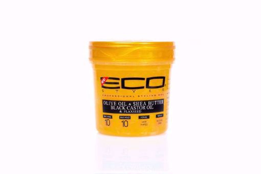 Picture of Eco Styler Styling Gel Gold 8oz Olive Oil, Shea Butter & Black Castor Oil & Flaxseed