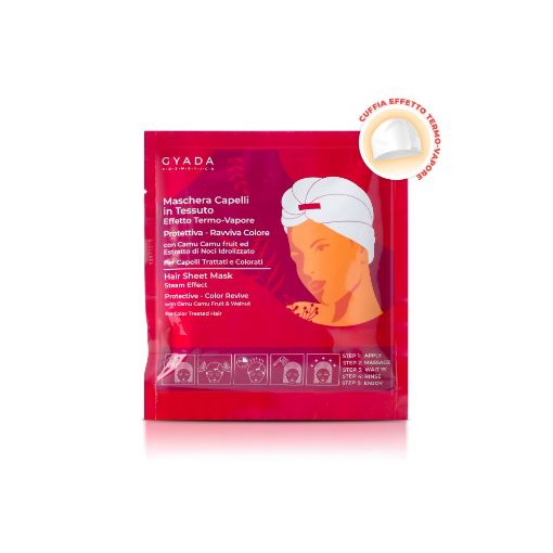 Image sur Masque Capillaire En Tissu Effet Thermo-Vapeur - Protecteur Et Ravive La Couleur N.4