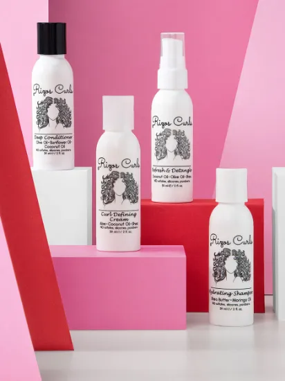 Image sur Rizos Curls Kit de voyage en 4 étapes