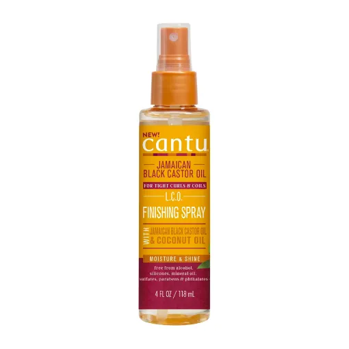 Imagen de Cantu Jamaican Black Castor Oil Finishing Spray - Hidratante que mejora la humedad y el brillo