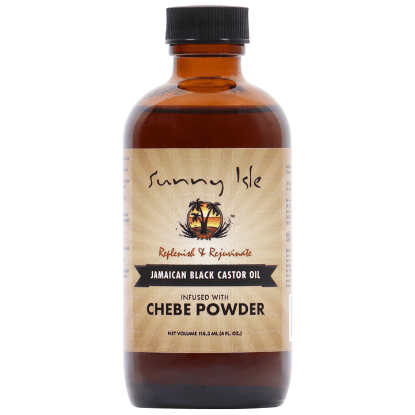 Show details for Sunny Isle Jamaican Olio di Ricino Nero infuso con Polvere di Chebe 4oz Picture of Sunny Isle Jamaican Olio di Ricino Nero infuso con Polvere di Chebe 4oz
