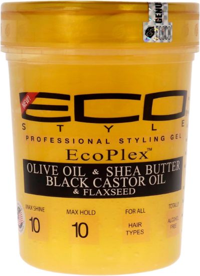 Picture of Eco Styler Styling Gel Gold Olive Oil, Shea Butter & Black Castor Oil & Flaxseed  8oz 