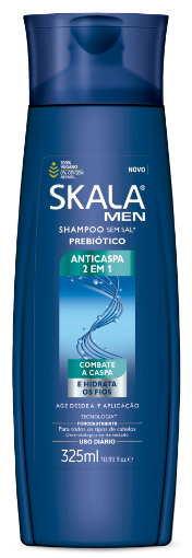 Imagen de SKALA SHAMPOO UOMO ANTICASPA PREBIÓTICO 2 EN 1 325ml