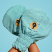 Picture of Hair Drying Mittens Color Teal