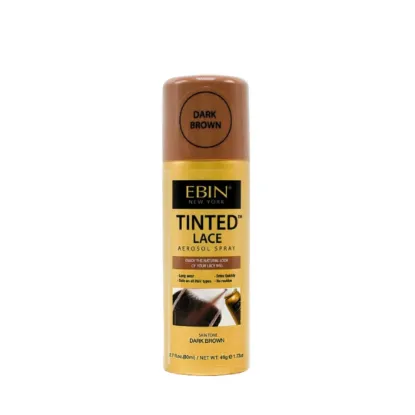 Mostrar detalles de Tinted Lace Aerosol Spray  Dark Brown 80ml Imagen de Tinted Lace Aerosol Spray  Dark Brown 80ml