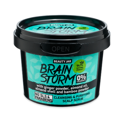 Agrandir l'image de Beauty Jar BRAINSTORM Gommage du cuir chevelu 100gr Image de Beauty Jar BRAINSTORM Gommage du cuir chevelu 100gr