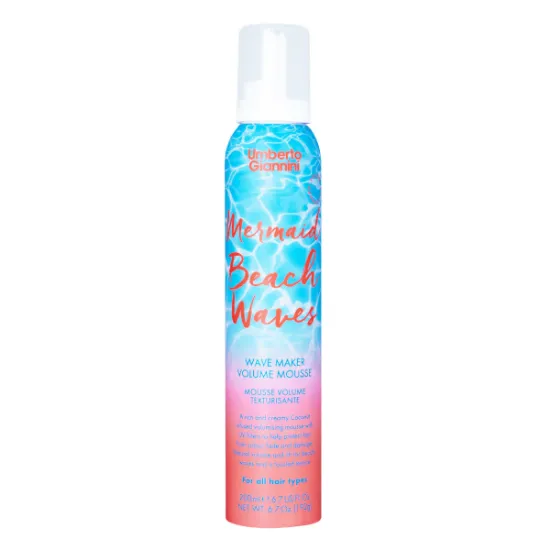 Image sur Umberto Giannini Mousse Volumisante Mermaid Beach Waves – Ondulations de Plage 200ml